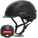 Smart4u SH50U Smart Bike Helmet with Light, Bicycle Helmet with Rear Light | Brake Warning Light | Fall Detection, CPSC Certified, Bike Helmet for Adults Men Women, Bicycle Helmet for Urban Commuter