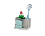 Joseph Joseph Surface Stainless-Steel Caddy Sink Area Organiser, Sponge Holder, Stainless Steel, Light Stone