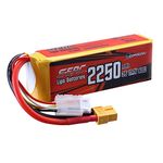 SUNPADOW 3S Rechargeable Lipo Battery 2250mAh 11.1V 60C with XT60 Plug for RC Drone Airplane Quadcopter Helicopter FPV