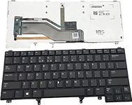 GOTINSN US Layout Notebook Keyboard for Dell Latitude E6320 E6420 E6330 E6430 E6440 E5420 E5430 Series Black with Backlight with Pointing