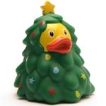 Bath Duck Christmas Tree I Squeaky Duck Christmas Tree I Squeaky Duck Christmas I L 8.5 cm I Includes Rubber Duck Keyring in Set