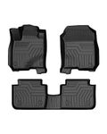 Mixsuper Liner Floor Mats Compatible with 2023-2024 Honda HR-V HRV Accessories All Weather Floor Liners Durable 1st & 2nd Set Black