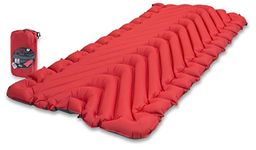 Klymit Unisex's Insulated Static V Luxe Sleeping Pad, Red, One size