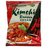 Nongshim Noodle Soup Kimchi Korean Style Instant Noodles-Pack Of 5,4.2 Ounces