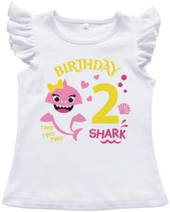 Luke and Lulu Baby Shark Birthday Outfit Girl Design - 2nd Birthday Girl