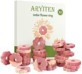 Aryiten Cedar Blocks for Clothes Storage, 32 Pack Cedar Rings, Aromatic Scent Cedar Planks for Clothes Storage Closets Clothes Hangers and Drawers Freshener Protection & Control