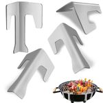 Joyseedi Stainless Steel Fire Plate Spacer Set of 4 for Fire Bowls, Kettle Grills, and Griddle Plates