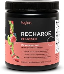 LEGION Recharge Post Workout Supplement - All Natural Muscle Builder & Recovery Drink with Micronized Creatine Monohydrate Naturally Sweetened & Flavored, (Strawberry Kiwi, 60 Serving)
