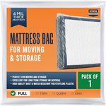 Utopia Home Mattress Bag for Moving and Storage (Full) - 4 Mil Thick Plastic Mattress Cover – Mattress Storage Bag