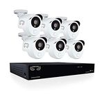 Night Owl Security HD201-86P-B Video Security Camera DVR with 1 TB HDD & 6 x 1080p Wired Infrared, White