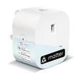 EIGHTREE Matter Smart Plug with Energy Monitoring, Mini WiFi Plug Works With Apple HomeKit, Alexa, Google Home, SmartThings, Remote Control, Timer & Schedule Function, 2.4Ghz Wi-Fi Only, 13A, 1 Packs