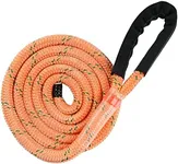 Pelican Rope Arborist Dead Eye Sling Lanyard (5/8 inch) - Shock Absorbent, Composite Double Braid, High Tensile Strength, Tough Polyurethane Coating (14 Feet - Orange)