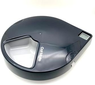 Cat Mate C500 Automatic 5-Bowl Pet Feeder with Digital Timer for Wet and Dry Pet Food, for Cats and Small Dogs, 5 Meals up to 330g Each, with Twin Ice Packs for Food Freshness – Grey