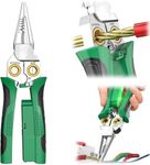 TRENDING Special Wire Stripper Twister with Electricity Measurement Function 8in1 Wire Stripping Pliers for Cutting and Pulling Wires Cable Scissors for Scraping and Pressing Wires with Voltage Test