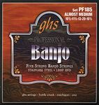 GHS BANJO - Stainless Steel String Set - 5-String - PF185 - Almost Medium