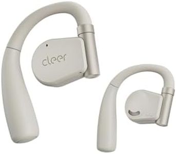 Cleer ARC II Open-Ear True Wireless Bluetooth Headphones,Snapdragon Sound,Multipoint Connection,Secure Fit,IPX5 Waterproof,Crystal Clear Calls,35 Hours Playtime,for iPhone & Android (Light Grey)
