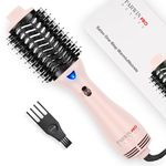 One-Step Hair Dryer Brush, PARWIN PRO BEAUTY Blow Dry Hair Brush, 4 in 1 Hot Brushes for Hair Styling, Drying, Volumizing, Straighten, Negative Ion Care Hot Air Brush, 1000W, Pink