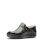 Clarks Women's Un Loop Mocassins, Black, 6 UK Wide