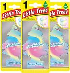 MAGIC TREE "LITTLE TREE" COTTON CANDY FRAGRANCE CAR AIR FRESHENERS PACK OF 3