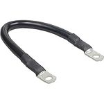 DB Electrical New Battery Cable 600-04016 Compatible with/Replacement for Golf Carts Length 9in / 228.6mm, Terminal Size (2) 5/16" Hole Lugs, Jacket Color Black, Wire Gauge 4