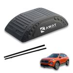 Away 3D Roofbag - 390 litres Capacity Car Rooftop Cargo Bag for Toyota Taisor | Aerodynamic Shape | Dual Opening | Water Resistant Material | Universal Fit Over Crossbars