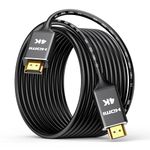 Highwings 4K Long HDMI Cable 15M | in-Wall CL3 Rated HDMI Cable 2.0 | Support HDR10 8/10bit 18Gbps HDCP2.2 ARC | High Speed HD Shielded Cord | Compatible with Laptop, PC, HDTV, Projector