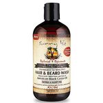 Sunny Isle Jamaican Black Castor Oil 2-N-1 Hair & Beard Wash Formulated for Men 12oz