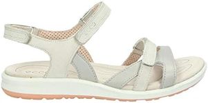 Ecco Women's Cruise II Sandal, Gravel/Gravel/Rose Dust, EU 36/US 5-5.5