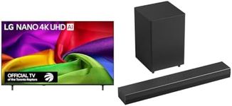 LG 65-Inch NU70 Nano UHD AI 4K Smart TV and, S35A LG Soundbar for TV with Dolby Audio™ 2.1 Channel