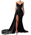 Black Sequin Beaded Prom Dresses 20