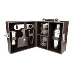 Anything & Everything Bar Accessories | Mini Bar Set | Portable Leatherette Briefcase Bar Set | Bar Set | Bar Set for Picnic | Bar Set for Travel | Bar Set for car | Whiskey Glasses (Brown & Brown)