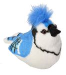 Wild Republic 18225 Audubon Birds Blue Jay Plush with Authentic Bird Sound, Stuffed Animal, Bird Toys for Kids and Birders