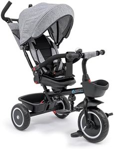 Foryourlittleone Kids Trike V3 Pink Tricycle Baby Push with Parent Handle Bike 9 Months to 5 Years (Grey)
