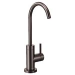 Moen S5530BLS Sip Modern Beverage Faucet with Optional Filtration System (Sold Separately), Black/Stainless Steel