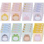 Fuguan 32 Packs Cute Animal Sticky Notes, 8 Styles Sticky Notes Kawaii Stationary Self-Adhesive Sticky Note Pads for Pet Lovers Office School Supplies Gifts Teacher's Day Gift, 640 Sheets