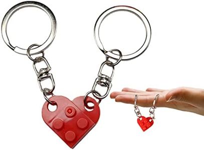 KAPSING Llavero Corazón, Llavero de Pareja con Diseño Creativo, Colgante Personalidad de Amantes, Llavero Llaveros Llavero Regalo para Pareja Amigos Papá Mamá Familia