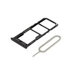 MMOBIEL Dual SIM Card Slot Tray Holder Replacement Compatible with Samsung Galaxy A23 5G - Incl. Sim Pin - Black