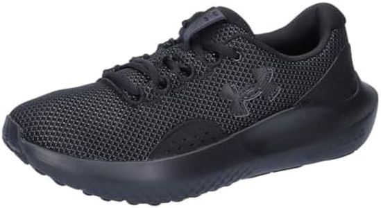 Under Armour Women's Ua W Charged Surge 4 Running Shoe, Black, 7.5 US