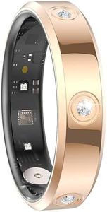 findtime Smart Ring Ultra Narrow Fitness Rings Heart Rate Monitor Sleep Tracker Blood Oxygen Health Tracker Step Counter Calorie Pedometer Waterproof Remote Camera Smart Rings for Women Ladies Men