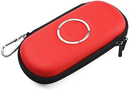 Hipipooo Travel Portable Carrying Pocket Protective Pouch Bag Cover Zipper Case Hard Pack for Sony PSP 1000/2000/3000 Game Red