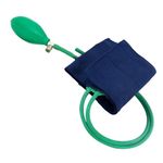 Raindrop World Blood Pressure BP Cuff Rubber Air filling Bulb Double Tube Sphygmomanometer Green Color with cover1 pcs.