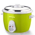 Kutchina Tiara Electric Rice Cooker 1.8 Litre, 700W | Non-Stick Aluminium Cooking Pans | Keep Warm Function | Cool Touch Handles | Detachable Power Cord | 2 Years Warranty