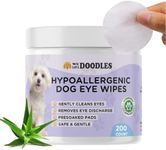 We Love Doodles Dog Eye Wipes - Gently Clean Eyes with Pre-Soaked Eye Wipes for Dogs, Effective Tear Stain Remover for Dogs, Safe Pet Eye Wipes for Crust & Eye Debris, Dog Eye Cleaner - 200 Pads