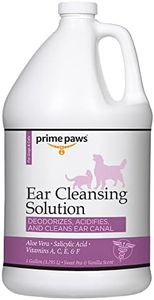 Prime Paws Ear Cleansing Solution, Sweet Pea & Vanilla Scent for Dogs and Cats 1 Gallon