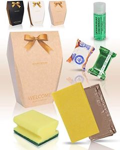 MAXIMA AMENITIES | Kit de Limpieza de Cocina para alojamientos turísticos, campings, B&B | Set de baño | Set de Bienvenida avanzado - 20 Kits en Cada Pedido