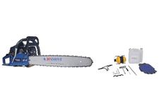 Eastman Gasoline(Petrol) Chain Saw & Professional Chain, Bar Length 22Inch/560 Mm, 11000 Rpm, 58 Cc, Woodcutting Saw For Farm, Garden - EPCS-5822N2