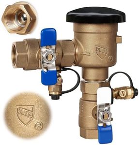 【UPC® Certified】1"-720A Brass Pressure Vacuum Breaker, Max 400PSI Sprinkler Backflow Preventer for Non-Potable Systems Like Irrigation & Industry