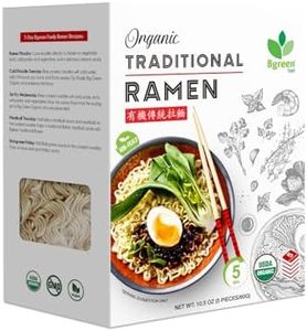 Big Green Organic Food - Organic Traditional Ramen, USDA Organic, Non-GMO, Vegan, Air-Dried, Non-Fried. (52.5 oz)