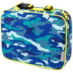 Bentology Lunch Box for Boys - Kids Insulated, Durable Lunchbox Tote Bag Fits Bento Boxes, Nesting Containers w/Lids & Bottles, Back to School Lunch Sleeve Keeps Food Hotter or Colder Longer, Camo