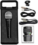 Rockville RMC-XLR High-End Metal DJ Handheld Wired Microphone Mic + 1/4" Cable